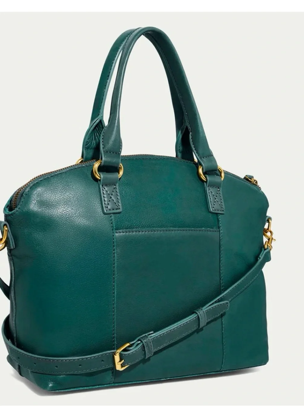 New American Leather Co. Carrie Dome Satchel/crossbody dark teal - Picture 1 of 16
